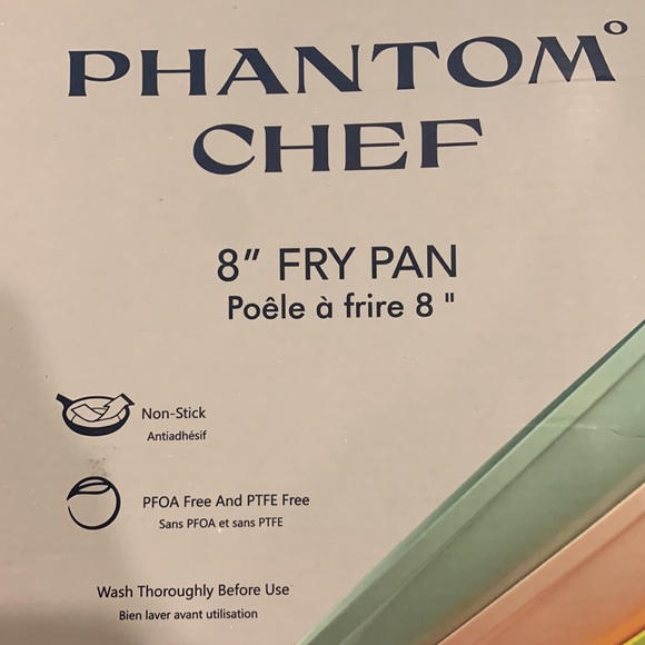 NWT Phantom Chef 8” fry pan, New in Box, pretty dark blue - Picture 4 of 11